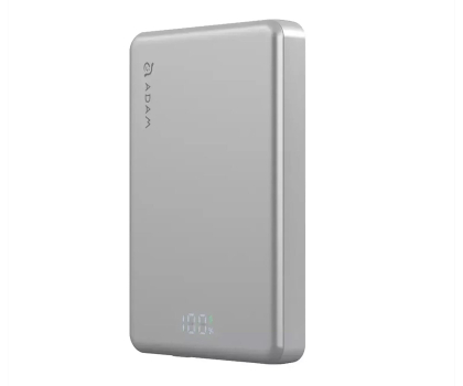 Powerbank Adam Elements Slim 10 000 mAh 60W MagSafe USB-C do USB-C srebrny